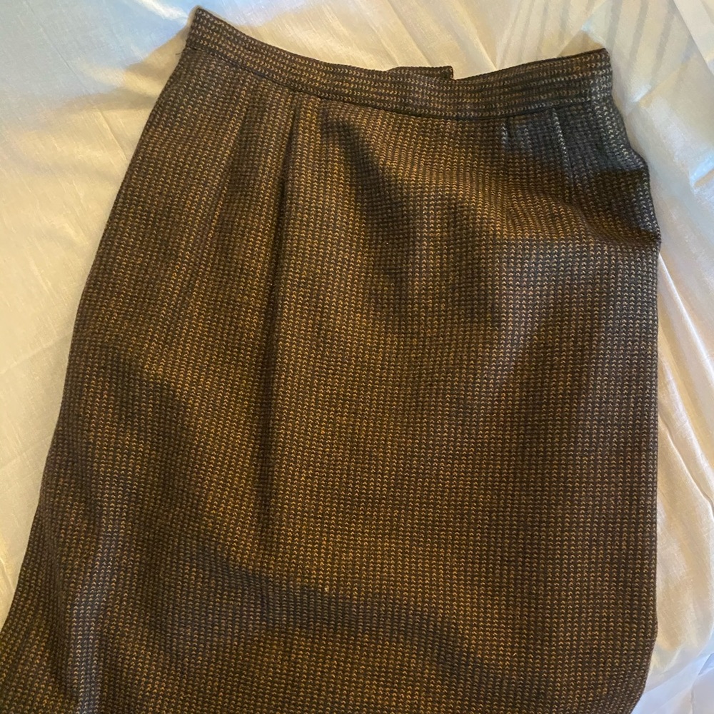 Vintage Dior Wool Suit Skirt